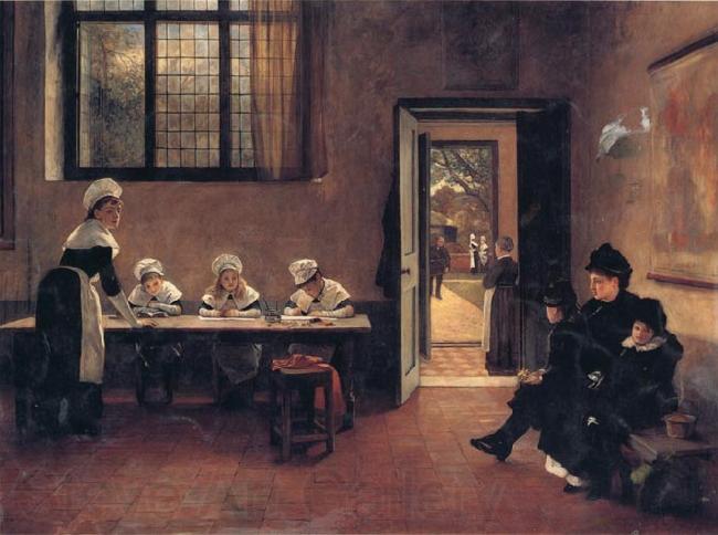 George Adolphus Storey Orphans Spain oil painting art